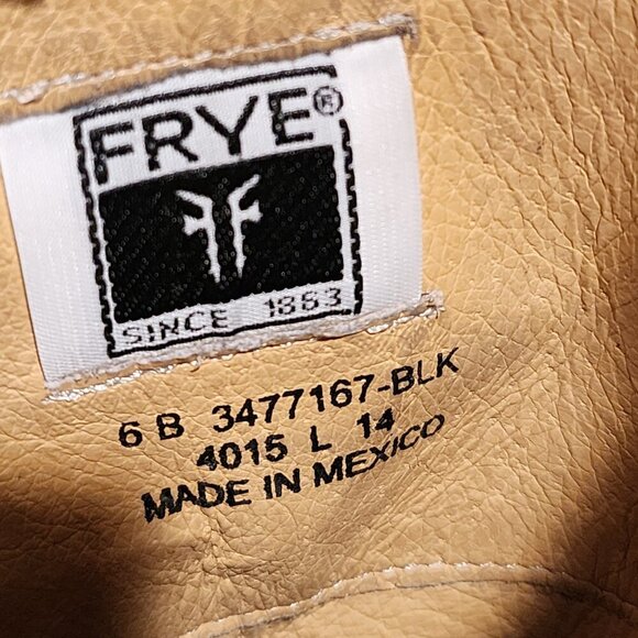 Frye Women's Melissa Button Riding Boots Equestrian Leather Boots Black sz 6 - Picture 13 of 14